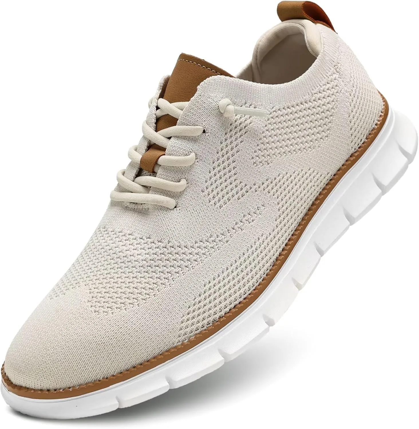 kvovzo mens casual dress shoes fashion walking sneakers mesh business oxfords work lightweight soft sole