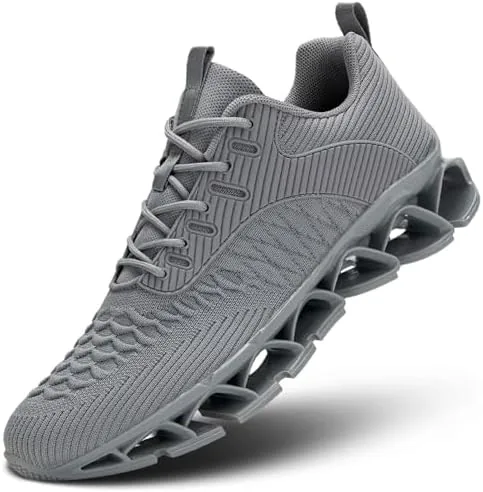 mens walking shoes lace up blade running tennis casual fashion sneakers comfortable non slip work sport athletic trainers